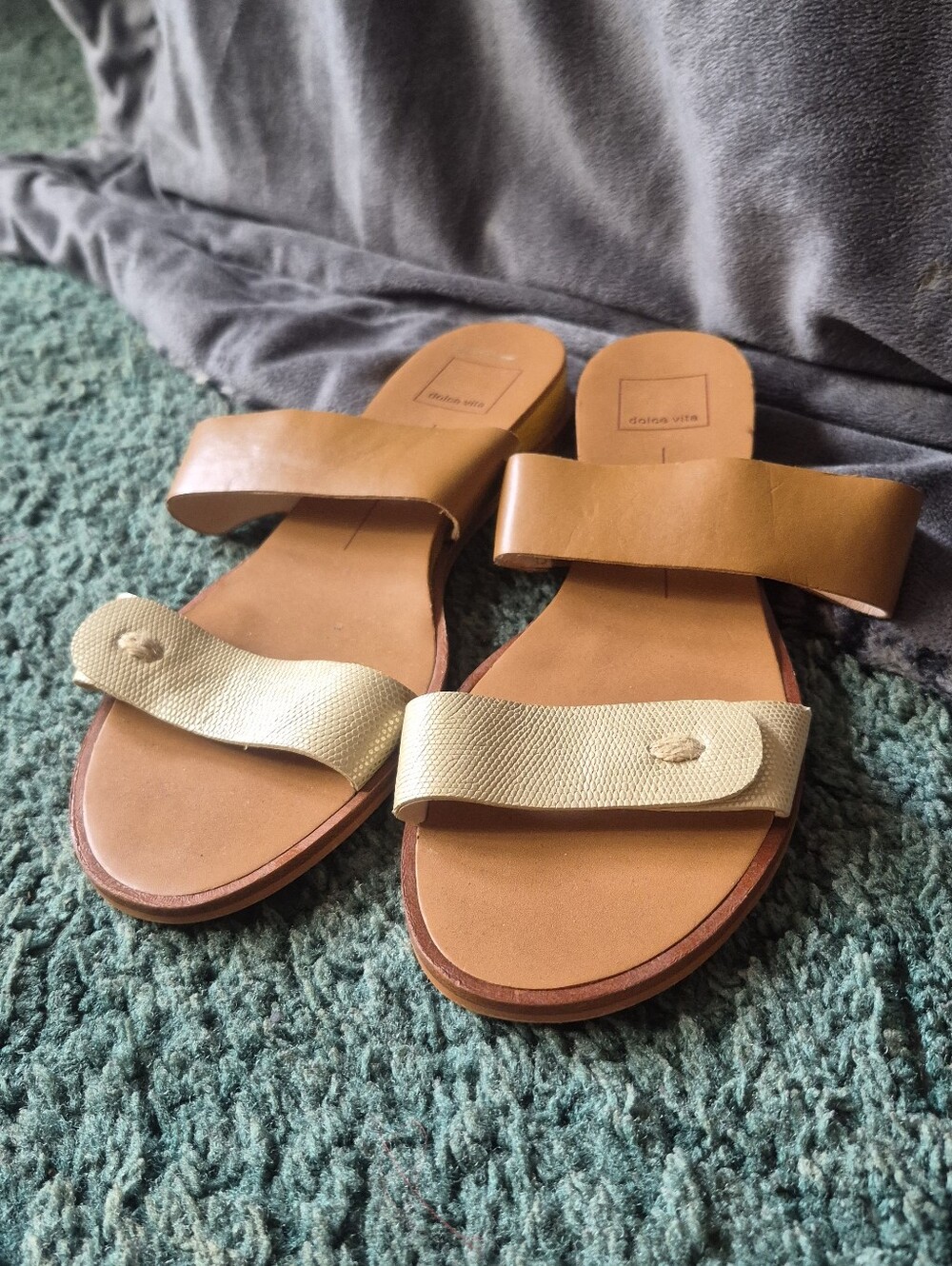 Dolce Vita Brown Tan Sandals 8.5 - Picture 3 of 12